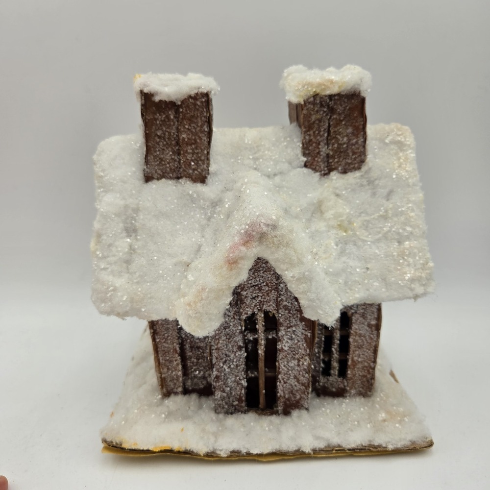 Vintage Handmade Primitive Holiday Cottage